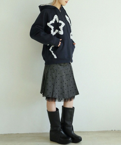 Uglyshadow】FLOWER STAR HOODED ZIPUP / 【アグリーシャドウ