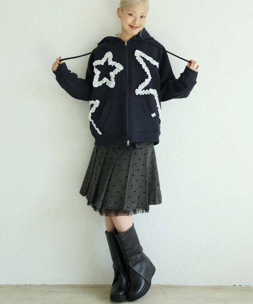 Uglyshadow】FLOWER STAR HOODED ZIPUP / 【アグリーシャドウ