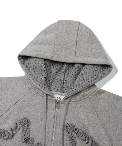 【Uglyshadow】FLOWER STAR HOODED ZIPUP / 【アグリーシャドウ】フラワースターフードジップアップパーカー