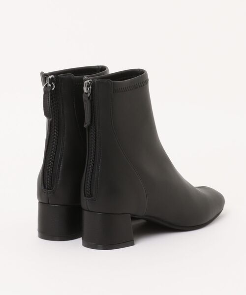 MELMO(メルモ)の「ストレッチショートブーツ(ブーツ・レディース・サンドベージュ/ブラック・22.5cm/24.0cm/23.5cm/23.0cm/24.5cm)」の3枚目の写真