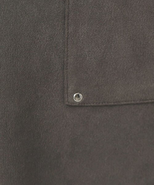 ITS'DEMO（イッツデモ）の「【マシンウォッシャブル／ウエストゴム】カットスエードスカート（スカート・レディース・ベージュ/ブラウン系その他/チャコールグレー・00）」の7枚目の写真