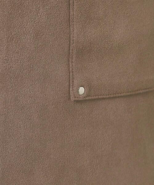 ITS'DEMO（イッツデモ）の「【マシンウォッシャブル／ウエストゴム】カットスエードスカート（スカート・レディース・ベージュ/ブラウン系その他/チャコールグレー・00）」の15枚目の写真