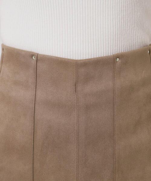 ITS'DEMO（イッツデモ）の「【マシンウォッシャブル／ウエストゴム】カットスエードスカート（スカート・レディース・ベージュ/ブラウン系その他/チャコールグレー・00）」の19枚目の写真