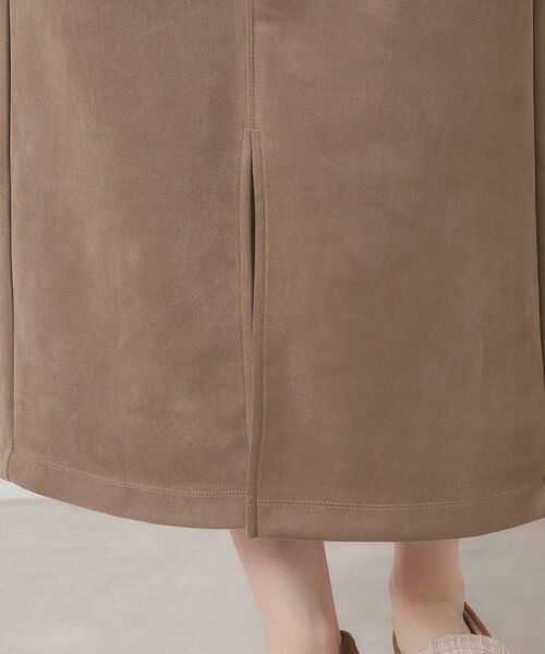 ITS'DEMO（イッツデモ）の「【マシンウォッシャブル／ウエストゴム】カットスエードスカート（スカート・レディース・ベージュ/ブラウン系その他/チャコールグレー・00）」の22枚目の写真