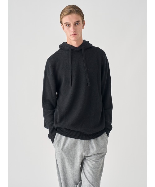 【新品未使用】JOHN SMEDLEY ニットフーディー スウェットライク 長袖ニットフーディー（ニット/セーター）｜JOHN