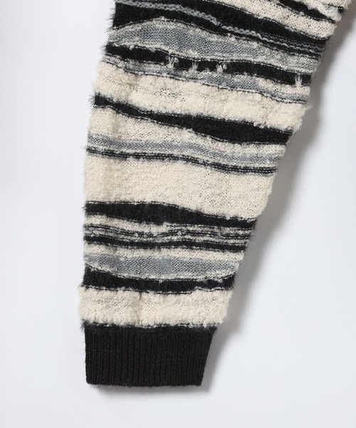 JEANASIS(ジーナシス)の「7Gランダムボーダープルオーバー/617270(ニット/セーター・レディース・レッド系その他/ネイビー系/ブラック系その他・FREE)」の7枚目の写真