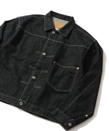 HOUSTON(�q���[�X�g��)�́yHOUSTON/�q���[�X�g���z WW�U SELVEDGE TRUCKER JACKET / �Z�����B�b�W �f�j�� �g���b�N �W���P�b�g ��탂�f��G�W����(�f�j���W���P�b�g)