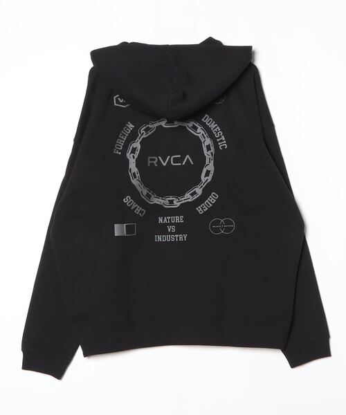 RVCA（ルーカ）の「ルーカ RVCA METAL URGY ZIP HD サーフ スウェットパーカー（パーカー・メンズ・ブラック/オフホワイト・M/L/LL）」の3枚目の写真