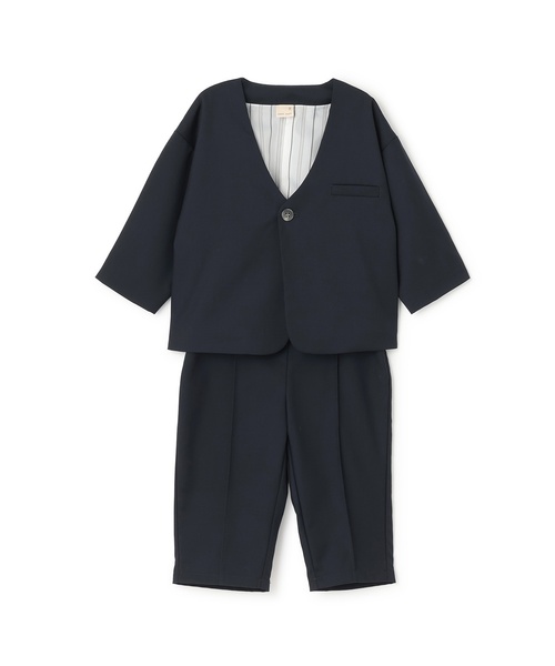 セール】【セミフォーマル】ノーカラーJK+ロングパンツセットアップ