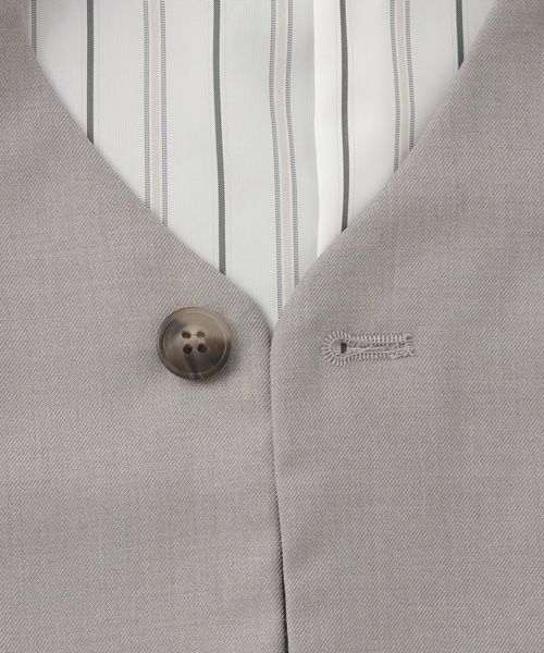 petit main（プティマイン）の「【セミフォーマル】ノーカラーJK+ロングパンツセットアップ（スーツセット・キッズ・ネイビー/グレイッシュベージュ・130cm/120cm/90cm/110cm/100cm）」の13枚目の写真