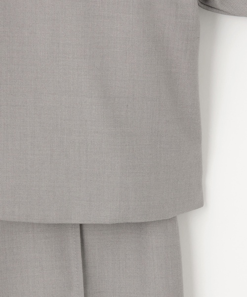 petit main（プティマイン）の「【セミフォーマル】ノーカラーJK+ロングパンツセットアップ（スーツセット・キッズ・ネイビー/グレイッシュベージュ・130cm/120cm/90cm/110cm/100cm）」の15枚目の写真