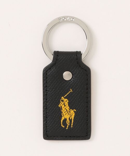POLO RALPH LAUREN(ポロ ラルフ ローレン)のエンボスレザー キーホルダー(キーケース/キーアクセサリー)