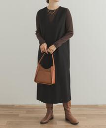 URBAN RESEARCH DOORS | 『UR TECH』ストレートラインジャンパースカート(ワンピース)