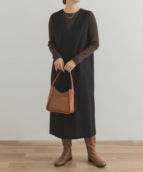 ユアーズ セール】『UR TECH』ストレートラインジャンパースカート（ワンピース