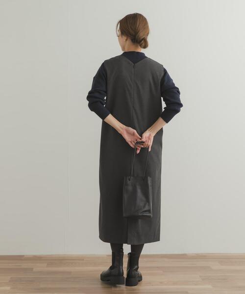 セール】『UR TECH』ストレートラインジャンパースカート（ワンピース