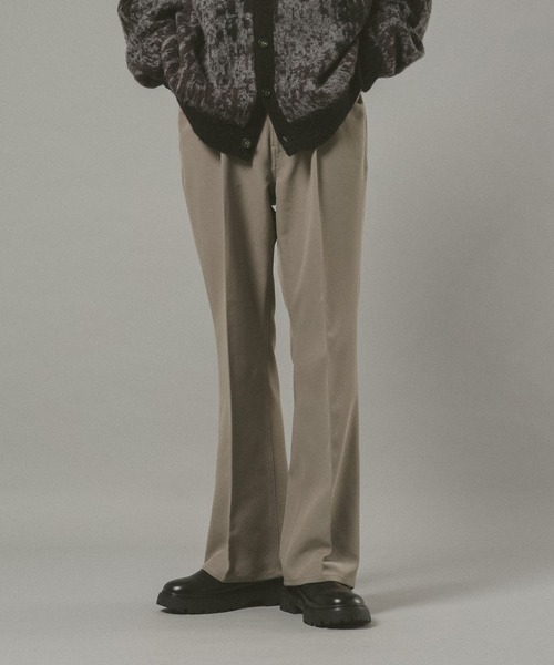 RAGEBLUE(レイジブルー)の「センタープレス/フレアスラックス(スラックス・メンズ・ブラウン/ベージュ/ブラック・MEDIUM/LARGE)」の3枚目の写真