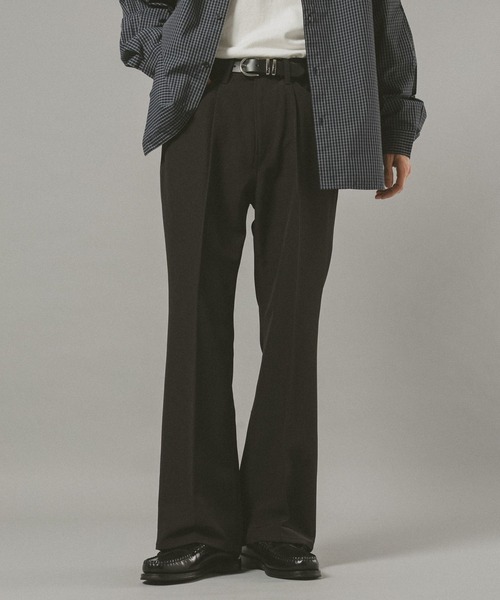 RAGEBLUE(レイジブルー)の「センタープレス/フレアスラックス(スラックス・メンズ・ブラウン/ベージュ/ブラック・MEDIUM/LARGE)」の6枚目の写真