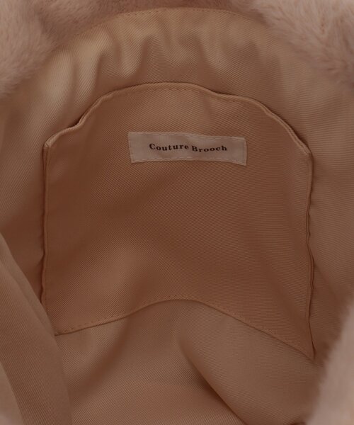 couture brooch（クチュールブローチ）の「ベロアリボンフェイクファートートバッグ（トートバッグ・レディース・ブラック/アイボリー/ベビーピンク・00）」の14枚目の写真