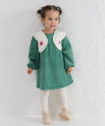 moimoln（モイモルン）の「ラブミーレイヤードチェック長袖ワンピース（ワンピース・キッズ）」