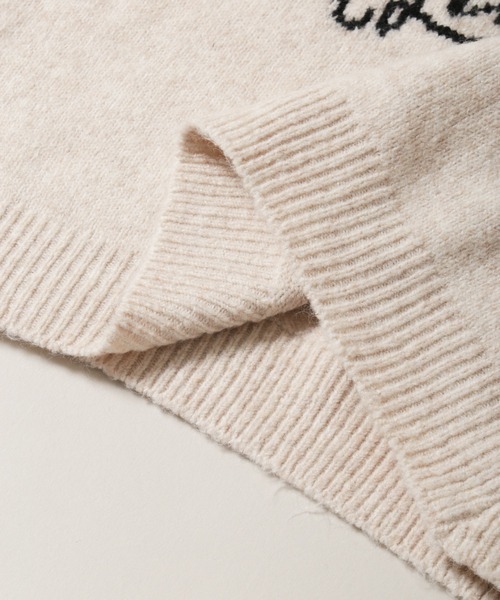 PHILLY（フィリー）の「リボンデザインジャガードニット（ニット/セーター・レディース・グレー/ネイビー/ベージュ・FREE）」の20枚目の写真