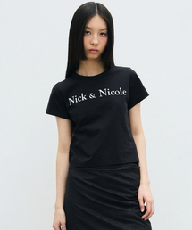 NICOLE CLASSIC MINIMAL CROP TOP_BLACK