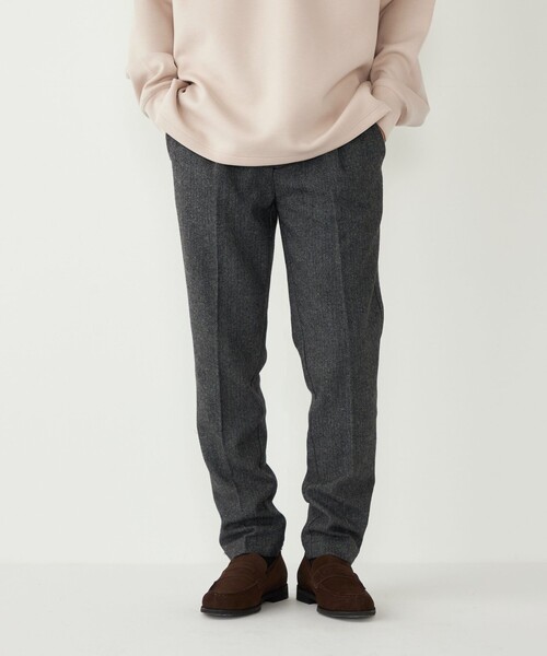 SHIPS Colors(シップス カラーズ)の「SHIPS Colors:T/W ツイード イージー スラックス(セットアップ対応可能)◇(スラックス・メンズ・ブラウン/ネイビー/ブラック・MEDIUM/SMALL/X-LARGE/LARGE)」の2枚目の写真