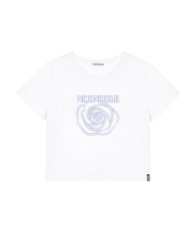 ROSE SHADOW CROP TOP_WHITE BLUE