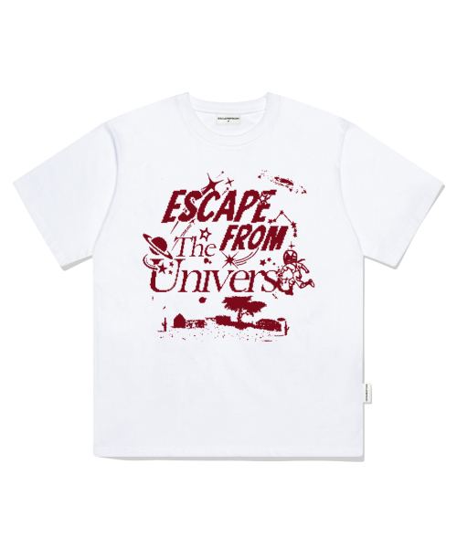 ESCAPEFROM(エスケープフロム)の「レッドザユニバースプリントオーバーサイズ半袖Tシャツホワイト(Tシャツ/カットソー・レディース・その他・LARGE/SMALL/MEDIUM)」の3枚目の写真