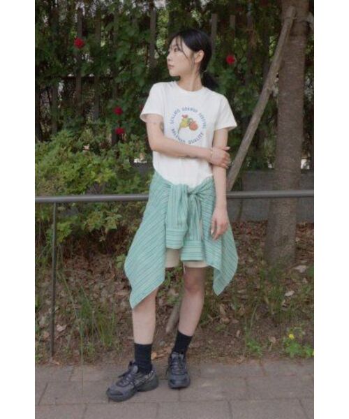Kijun(キジュン)の「BETTA Oversized Shirt Green Stripe(シャツ/ブラウス・レディース・その他・MEDIUM)」の11枚目の写真