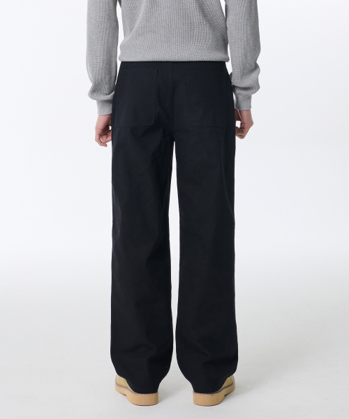 MUSINSA STANDARD（ムシンサスタンダード）の「キャンバスレギュラーフィットワークパンツ[ブラック]（その他パンツ・メンズ・その他・31/33/26/27/28/29/40/42/36/34/32/30）」の2枚目の写真