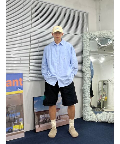 MUSINSA STANDARD（ムシンサスタンダード）の「コットンワイドバミューダショーツ[ブラック]（その他パンツ・メンズ・その他・30/27/28/29/31/32/33/34/36/38）」の14枚目の写真