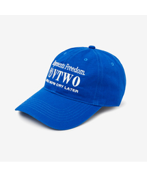 VTWO（ブイツー）の「スマイルコットンボールキャップ (BLUE)（キャップ）」