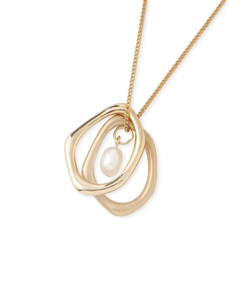 ROPE' PICNIC（ロペピクニック）の「コンビメタル×パールトップペンダント（ネックレス・レディース・シルバー/ゴールド・FREE）」の6枚目の写真