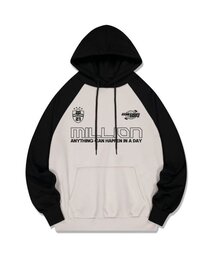 MILLION sporty raglan hoodie
