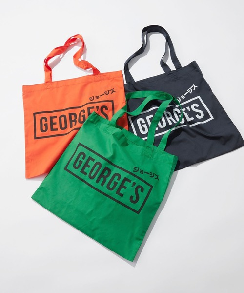 GEORGE'S(ジョージズ)の「ジョージズロゴトート カタカナロゴ(トートバッグ・レディース・ブラック/オレンジ/グリーン・FREE)」の10枚目の写真