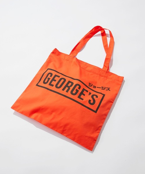 GEORGE'S(ジョージズ)の「ジョージズロゴトート カタカナロゴ(トートバッグ・レディース・ブラック/オレンジ/グリーン・FREE)」の6枚目の写真