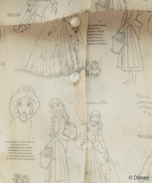 ROYAL PARTY（ロイヤルパーティー）の「【Disney】プリンセス/リボンシアーブラウス（シャツ/ブラウス・レディース・オフホワイト/ベージュ・FREE）」の8枚目の写真