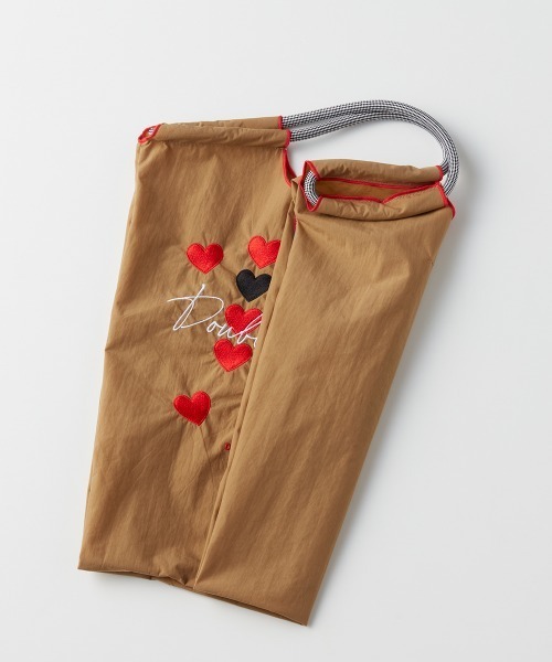 DOUBLE STANDARD CLOTHING（ダブルスタンダードクロージング）の「Ball&Chain / ハートミニショッピングバッグ（エコバッグ/サブバッグ・レディース・ブラック/キャメル・FREE）」の6枚目の写真