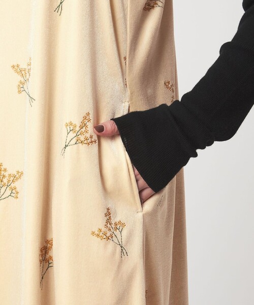 セール】ベロア シシュウ キャミソール ワンピース（ワンピース