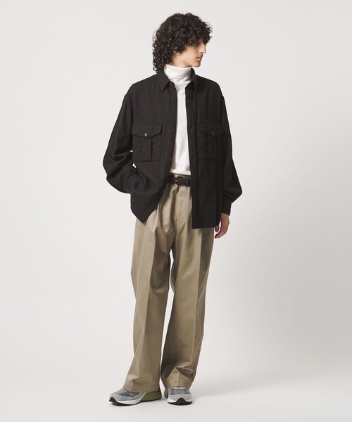 District（ディストリクト）の「＜District＞シュリンク サージ 2ポケット シャツ（シャツ/ブラウス・メンズ・ダークブラウン/ネイビー・S/M/L）」の11枚目の写真