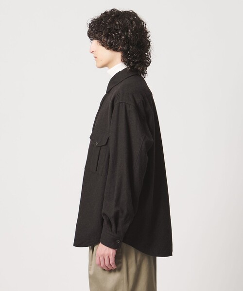 District（ディストリクト）の「＜District＞シュリンク サージ 2ポケット シャツ（シャツ/ブラウス・メンズ・ダークブラウン/ネイビー・S/M/L）」の8枚目の写真