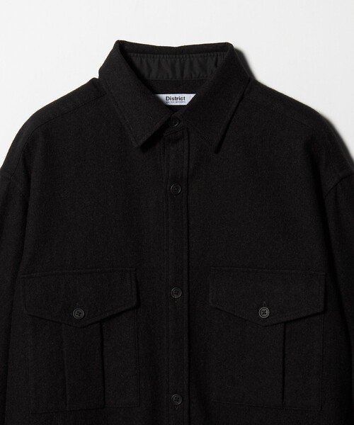 District（ディストリクト）の「＜District＞シュリンク サージ 2ポケット シャツ（シャツ/ブラウス・メンズ・ダークブラウン/ネイビー・S/M/L）」の4枚目の写真
