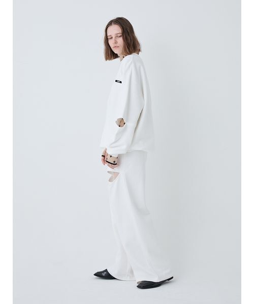 SORIN（ソリン　）の「Slit Design Oversized Sweat Top/スリットデザインオーバーサイズスウェットトップ（スウェット・レディース・ブラック/ホワイト・38）」の8枚目の写真