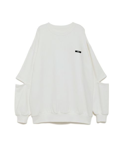 SORIN（ソリン　）の「Slit Design Oversized Sweat Top/スリットデザインオーバーサイズスウェットトップ（スウェット・レディース・ブラック/ホワイト・38）」の10枚目の写真