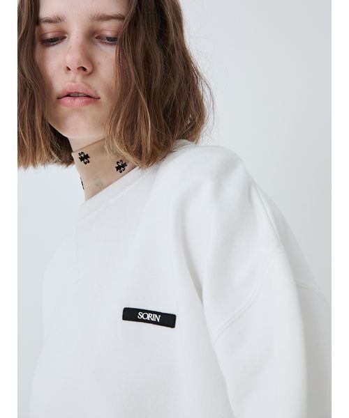 SORIN（ソリン　）の「Slit Design Oversized Sweat Top/スリットデザインオーバーサイズスウェットトップ（スウェット・レディース・ブラック/ホワイト・38）」の14枚目の写真