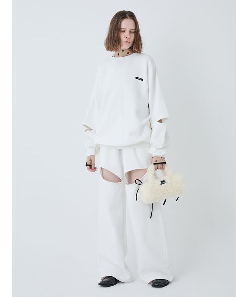 SORIN（ソリン　）の「Slit Design Oversized Sweat Top/スリットデザインオーバーサイズスウェットトップ（スウェット・レディース・ブラック/ホワイト・38）」の16枚目の写真