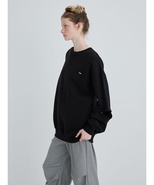 SORIN（ソリン　）の「Slit Design Oversized Sweat Top/スリットデザインオーバーサイズスウェットトップ（スウェット・レディース・ブラック/ホワイト・38）」の21枚目の写真