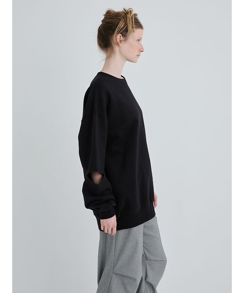 SORIN（ソリン　）の「Slit Design Oversized Sweat Top/スリットデザインオーバーサイズスウェットトップ（スウェット・レディース・ブラック/ホワイト・38）」の22枚目の写真