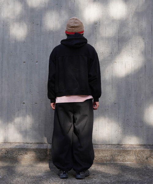 BEAVER（ビーバー）の「B omnivore/ビーオムニボー　SWEAT ZIP HOODIE（パーカー・メンズ・ブラック/グレー・L/M）」の9枚目の写真