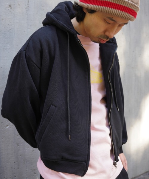 BEAVER（ビーバー）の「B omnivore/ビーオムニボー　SWEAT ZIP HOODIE（パーカー・メンズ・ブラック/グレー・L/M）」の10枚目の写真